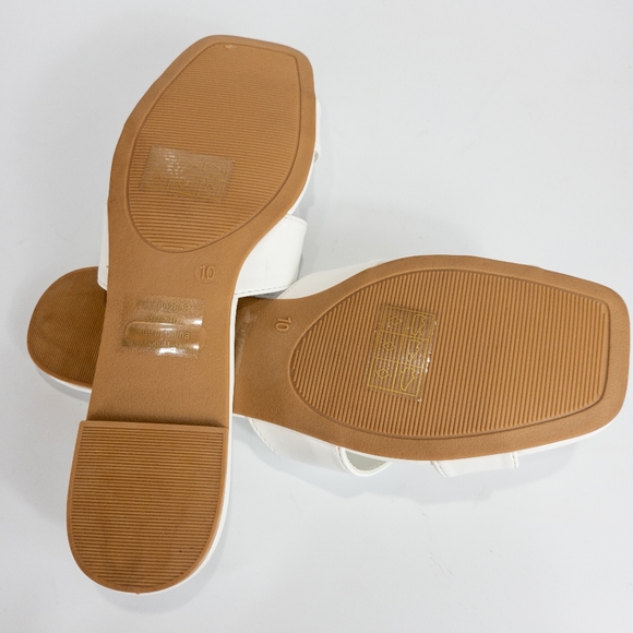 Journee Collection Taleesa Slide Sandals White -10 - Picture 9 of 9